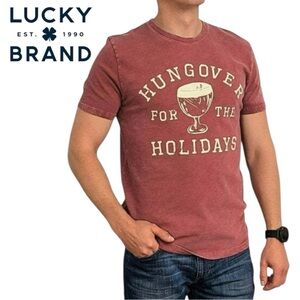 NWT Lucky Brand Hungover for the Holidays T-Shirt
